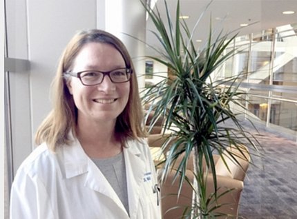 Freeman smiling in the Clinical Center